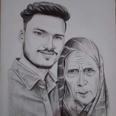 Charcoal Pencil Portrait