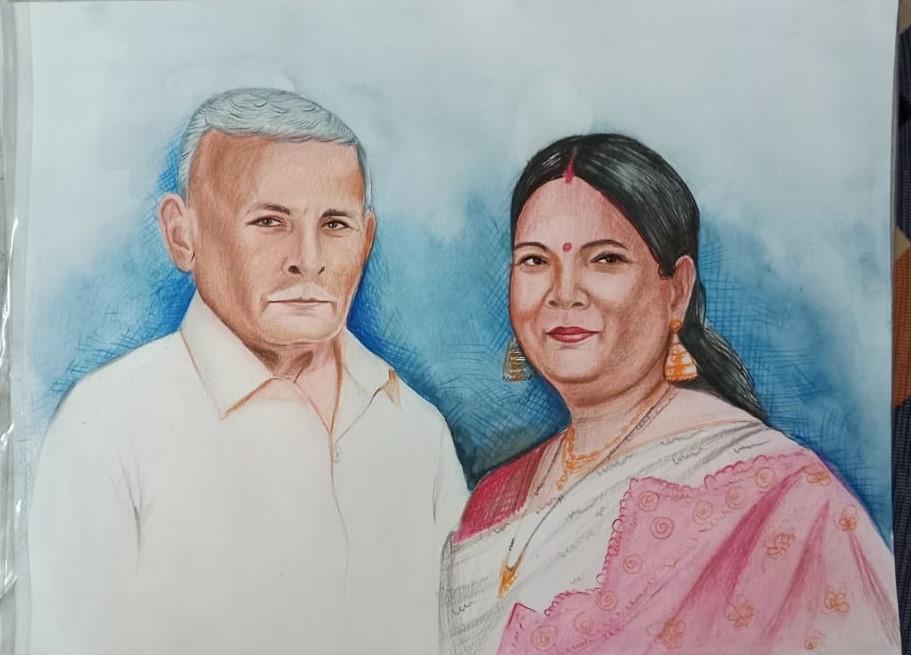 Abstract Watercolour Portrait